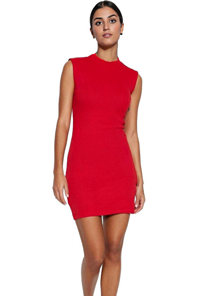 PayBuy Kadın Mini Örme Elbise Bisiklet Yaka Bodycon Günlük Şık Hafta Sonu Yaz...