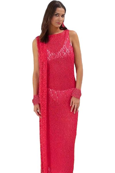 PayBuy Women's Maxi Knitted Lace Beach Dress Bodycon Mold Summer Stylish Design Indispensable in Summer