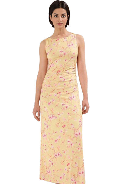 PayBuy Rochie maxi bodycon pentru femei, cu model floral, țesătură tricotată,...