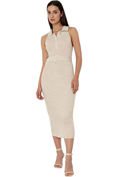 PayBuy Tricotaj de damă Rochie midi cu centură Bodycon Slim Fit Utilizare zilnică Indispensabil în vara