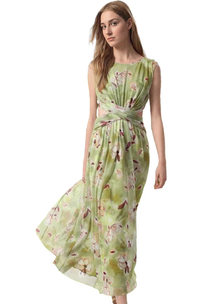 PayBuy Γυναικείο βραδινό φόρεμα από τούλι με λουλουδάτο σχέδιο σε γραμμή Α με...