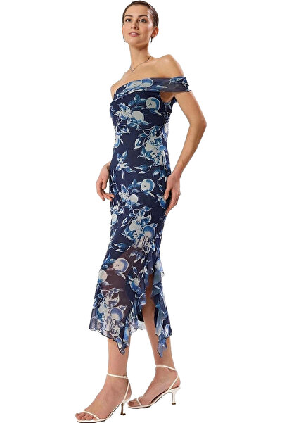 PayBuy Γυναικείο φόρεμα μίντι τούλι με φλοράλ σχέδιο Bodycon Καθημερινή χρήση...