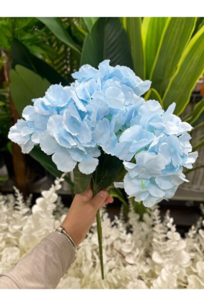 KOZALILAR Yapay Çiçek 5 Dallı Kumaş Ortanca