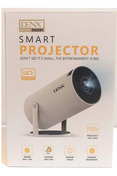Dinex Smart Projector, Portable Mini Projector with Android 12