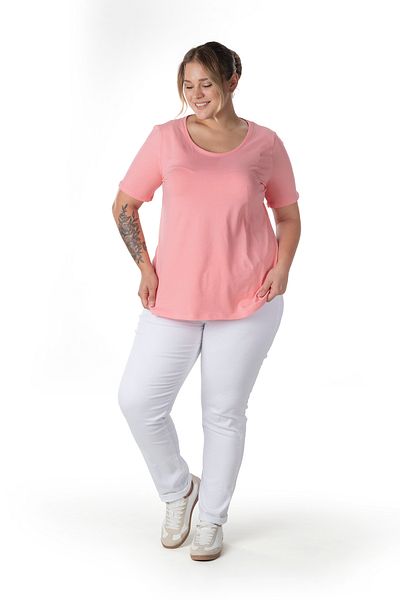 Stil Diva Plus Size Short Sleeve Basic T-Shirt 10971529