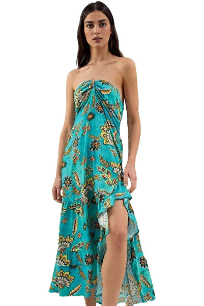 PayBuy Γυναικείο μάξι φόρεμα παραλίας με λουλουδάτο σχέδιο Ιμάντας με βισκόζη...