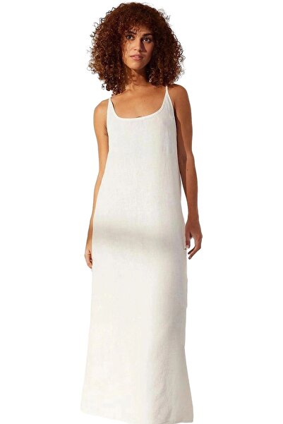 PayBuy Women Maxi Linen Dress Shift Mold V-Neck Casual Summer Style Weekend Durable Material