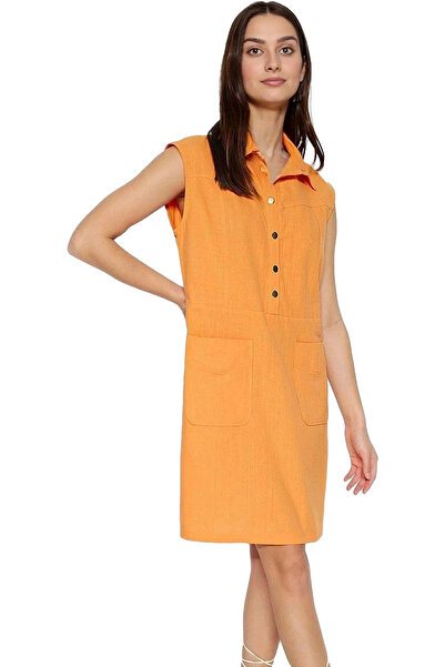 PayBuy Mini rochie de damă cu aspect de in Bumbac Casual Eleganță Indispensab...