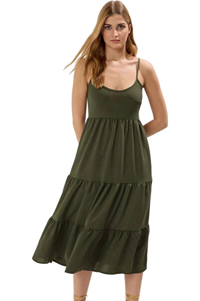 PayBuy Γυναικείο φόρεμα μίντι μήκους, καθημερινό στυλ, άνετο κομμένο, απαραίτ...