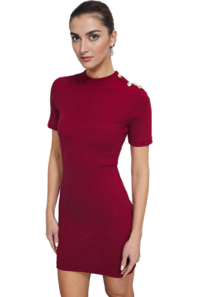 PayBuy Γυναικείο Μίνι Πλεκτό Φόρεμα Bodycon Κοντό μανίκι Καλοκαιρινό Casual Σ...