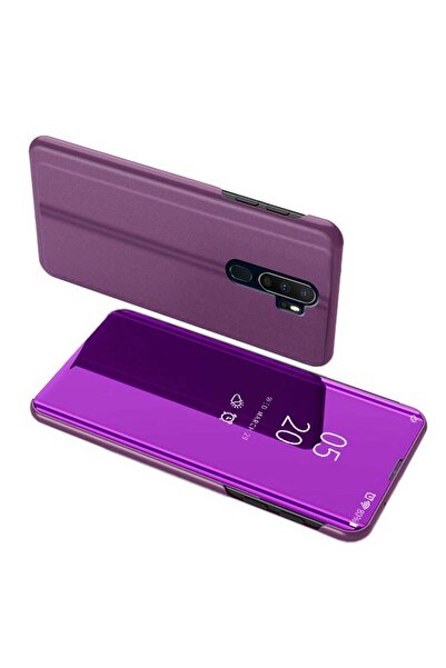Smart Tech Oppo A5 2020 / A9 2020 Uyumlu Aynalı Kapaklı Lüx Kılıf