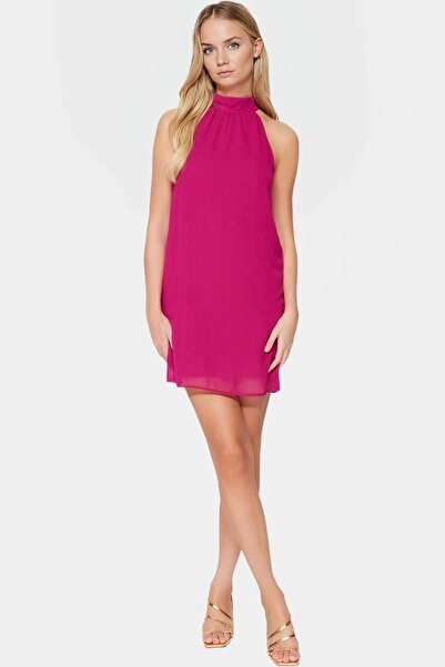 PayBuy Kadın Şifon Mini Elbise Hafif Dokuma Astarlı Günlük Kullanım İçin Yaz Aylarının Vazgeçilmezi