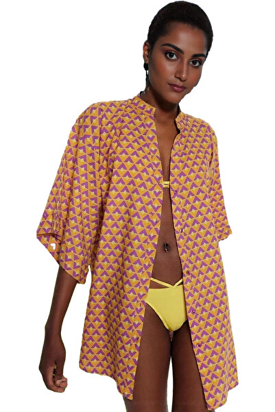 PayBuy Γυναικείο μίνι φόρεμα με λαιμόκοψη με λουλούδια, βαμβακερό καλοκαιρινό...