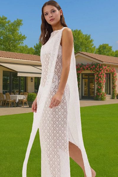 PayBuy Women's Maxi Knitted Lace Beach Dress Bodycon Mold Summer Stylish Design Indispensable in Summer