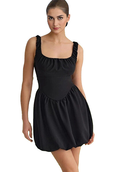 PayBuy Дамска рокля с А-силует, мини, тъкана, лятна бална рокля, скейтър крой...