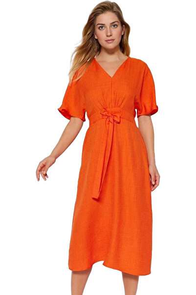 PayBuy Rochie midi în formă de A pentru femei Aspect de in Rochie cu decolteu...