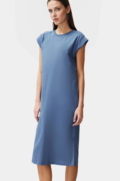 PayBuy Tricou Midi din bumbac pentru femei Rochie Decupaj confortabil Utilizare zilnică Sărbătoriți să nu răniți vara de weekend