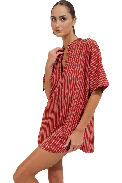 PayBuy Mini rochie tricotată pentru femei, cu model în dungi, ocazional de va...