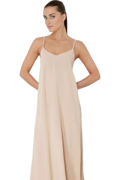 PayBuy Γυναικείο μάξι φόρεμα με λαιμόκοψη V με καλούπι Άνετο καλοκαιρινό καθη...