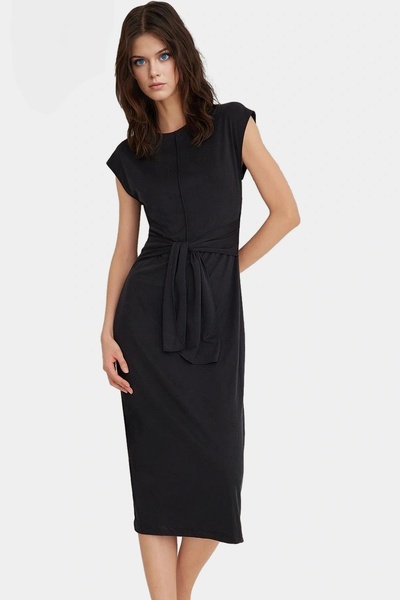 PayBuy Rochie midi de damă, cu curea, model confortabil, design elegant pentru utilizare zilnică, indispensabilă vara