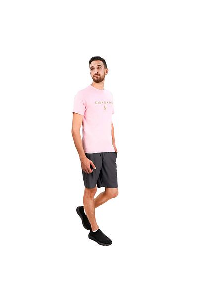 Giordano Men's Slim Fit Cotton Jersey Signature Print Tee