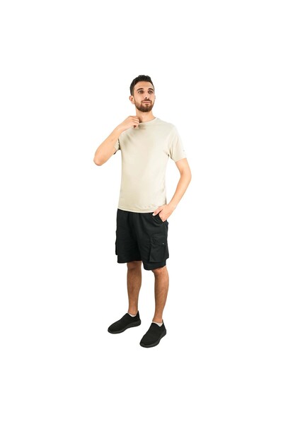 Giordano Men's Cotton Crewneck Slim Fit Tee - Short Sleeve