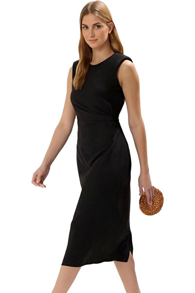 PayBuy Γυναικείο Midi Φόρεμα Α γραμμής Κομμένο υφαντό ύφασμα Καλοκαιρινό καθη...