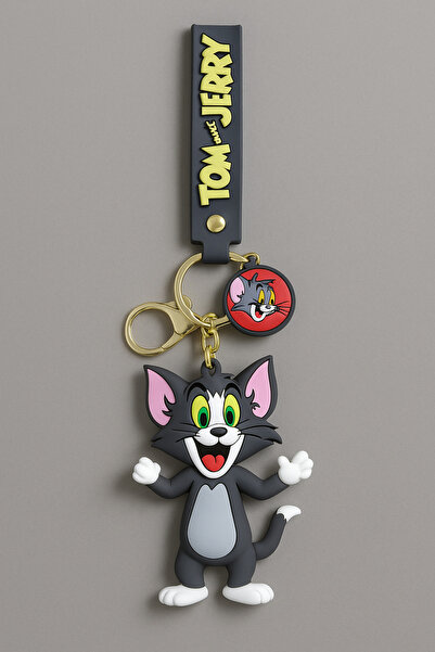 Mersi SHOP سلسلة مفاتيح من السيليكون على شكل توم وجيري جيري |   سلسلة مفاتيح ...