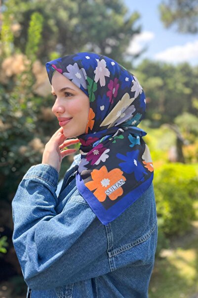 Sultan Eşarp Φουλάρι Sultan Fresh Pamuk - Ιπτάμενα Λουλούδια - SFE009-12