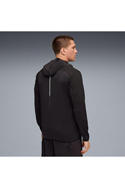 Puma Flex Fabric Mix Erkek Siyah Antrenman Ceketi