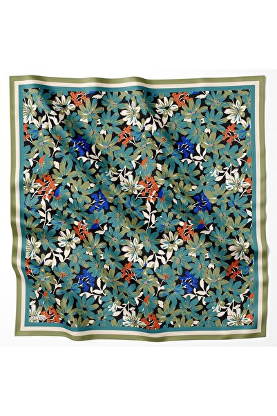 Sultan Eşarp Sultan Fresh Cotton Scarf - Full Flower Pattern - Sfe007-03
