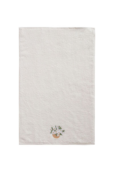 LC Waikiki Create Your Style from Uzg Store |   Flower Embroidery Face Towel 50X80 cm
