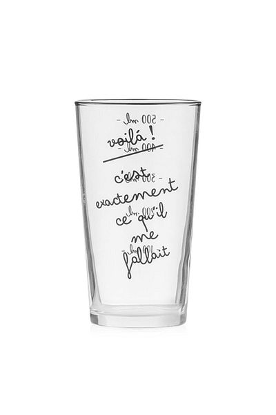 LC Waikiki Create Your Style from Uzg Store |   Printed Glass Cup 500 ml