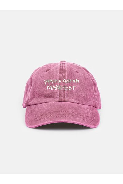 Tresore We Make Manifest with My Daughter Embroidery Printed Washable Hat / Manifest Hat / Washable Manifest Cap