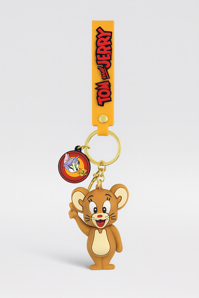 Mersi SHOP Breloc din silicon Tom și Jerry cu figurina Jerry |   Breloc cu pe...