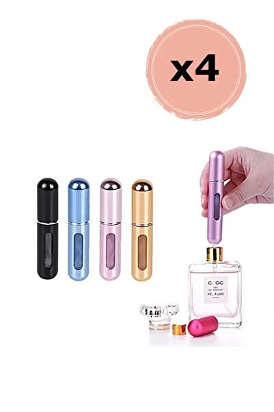 safestore 4 Adet Taşınabilir Mini Doldurulabilir Parfüm Atomizer Doldurulabil...