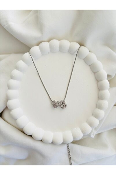 Home Kadın Harf Kolye – Kalpli Zirkon Taşlı B Harf Kolye (Altın & Gümüş Renk ...