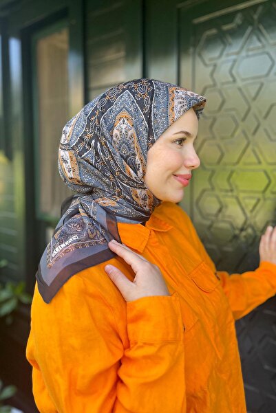 Sultan Eşarp Sultan Fresh Cotton Scarf - Tile Pattern - Sfe012-04