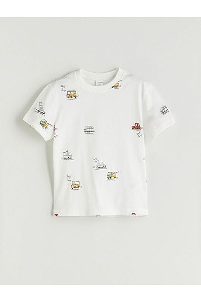 LC Waikiki Quality Parts from Celebi Store |   Crew Neck Printed Baby Boy T-Shirt