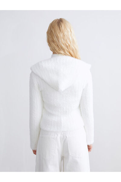 LC Waikiki Sparkling Choices from Shining Store | Hooded Women's Knitwear Cardigan