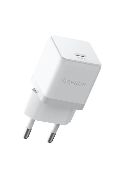 Baseus EU Charger 30W, Type-C - Palm (P10111605213-00) - Moon White