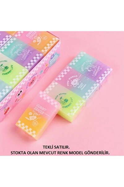 Gıpta K234500 PINK WORLD TRANSPARENT RENKLİ SİLGİ - TEKLİ