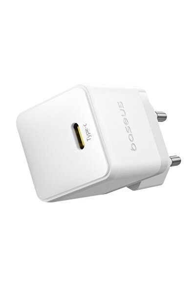 Baseus EU Charger 20W, Type-C, 1m - Palm (P10111602213-01) - Moon White