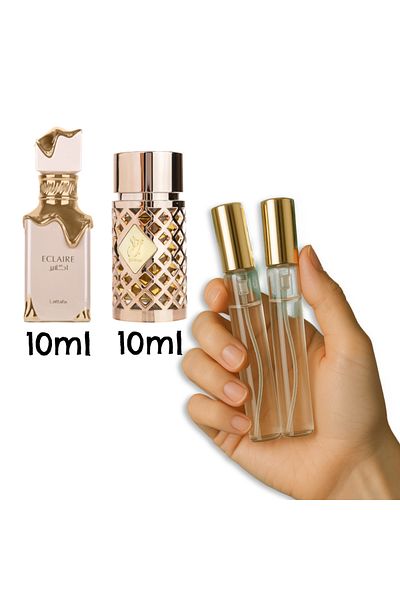 lattafa 10ml Eclaire edp + 10ml jazzab Gold edp