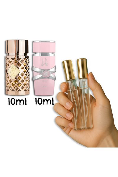 lattafa 10ml yara edp + 10ml jazzab gold EDP