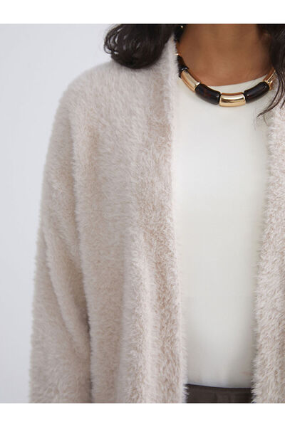 LC Waikiki Stylish Choices from Esvab Clothing |   Shawl Collar Women's Plush Knitwear Cardigan