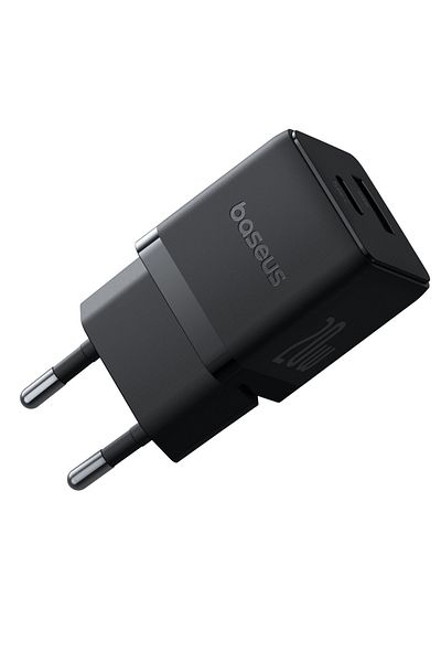 Baseus Charger EU 20W, USB, Type-C - Palm (P10111608113-00) - Cluster Black