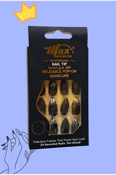 max elegance Artificial nail glue set