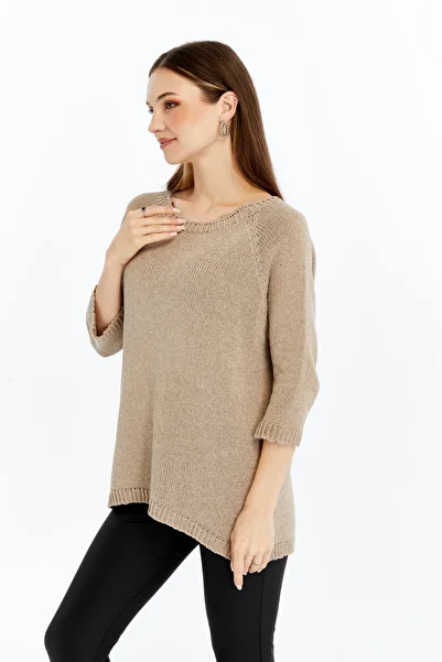 MA ananas Women's Black Back Drop Knitwear Tunic