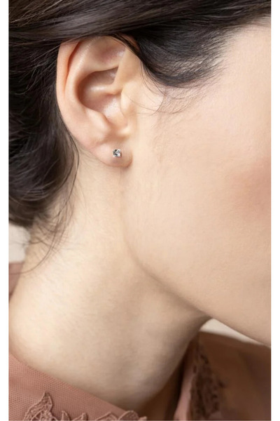 Farma Bijoux 4mm Nair Crystal Medical Hoop Earrings Embellished with Swarovski® Crystals